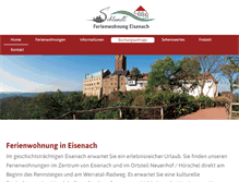 Tablet Screenshot of ferienwohnung-eisenach.de